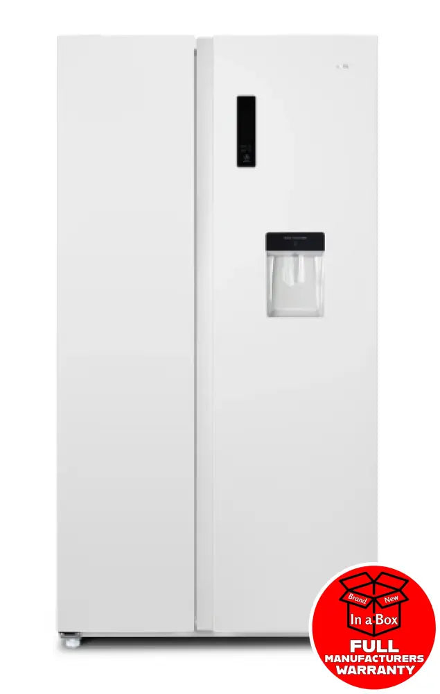 Chiq Css559Nwd4E 559L White Side By Fridge