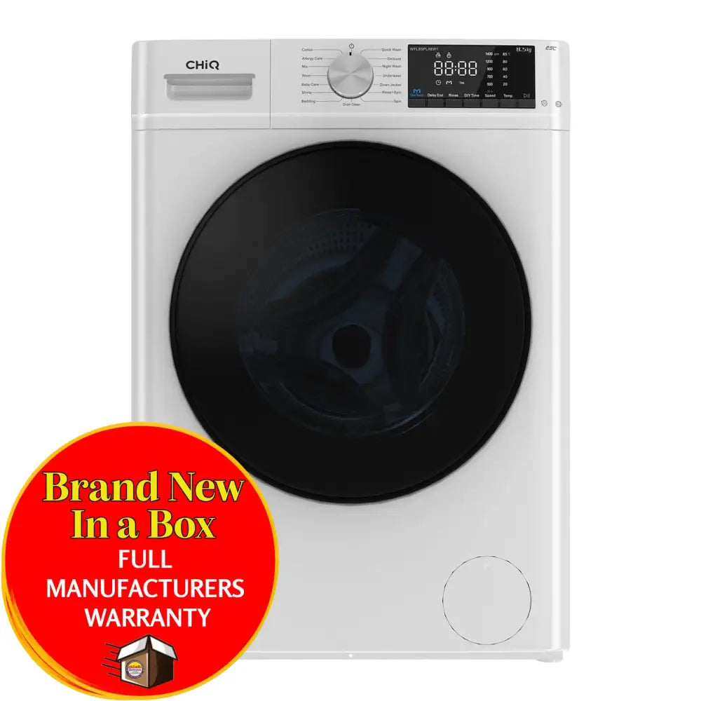 Chiq Wfl85Pl48W1 8.5Kg Front Load Washing Machine