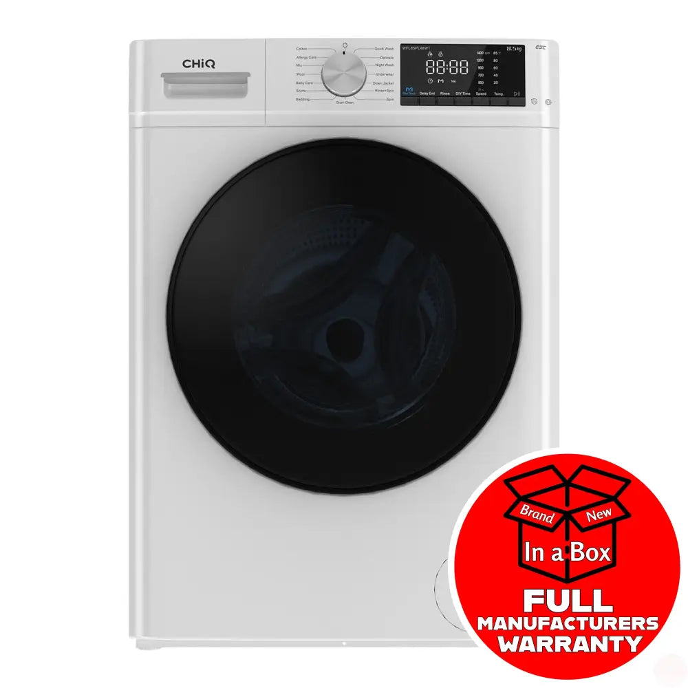 Chiq Wfl85Pl48W1 8.5Kg Front Load Washing Machine