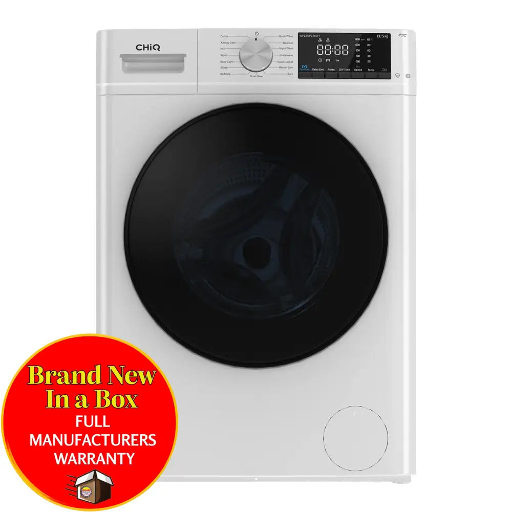 Chiq Wfl85Pl48W1 8.5Kg Front Load Washing Machine