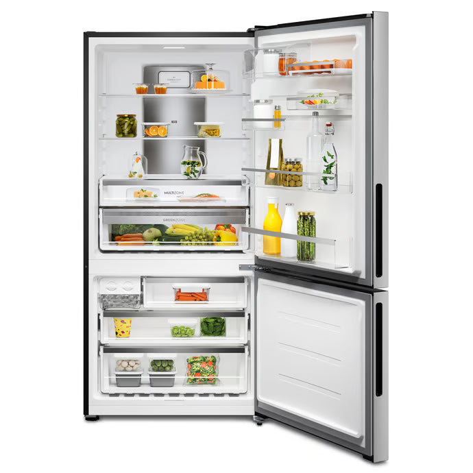 Electrolux EBE5002SE-X 496L Bottom Mount Fridge Freezer, Stainless Steel