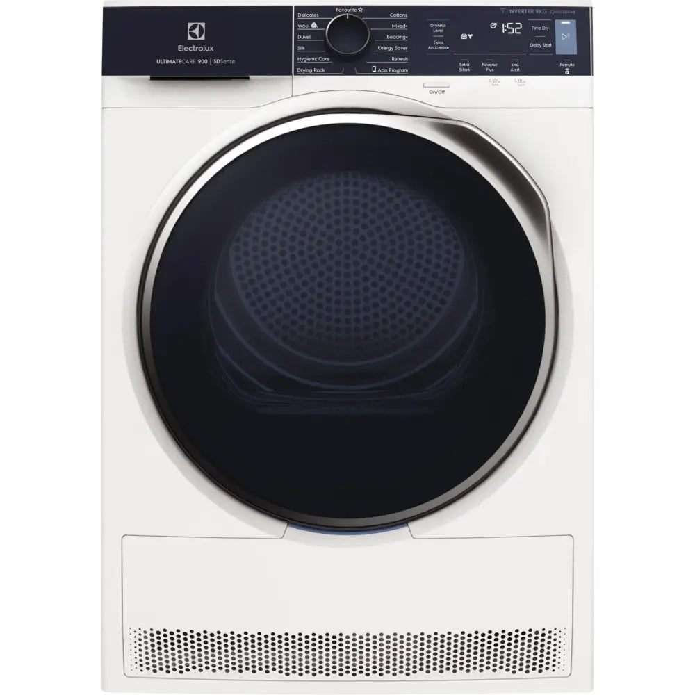 Electrolux Edh903R9Wb 9Kg Ultimatecare 900 Heat Pump Dryer With 3D Sense Dryer
