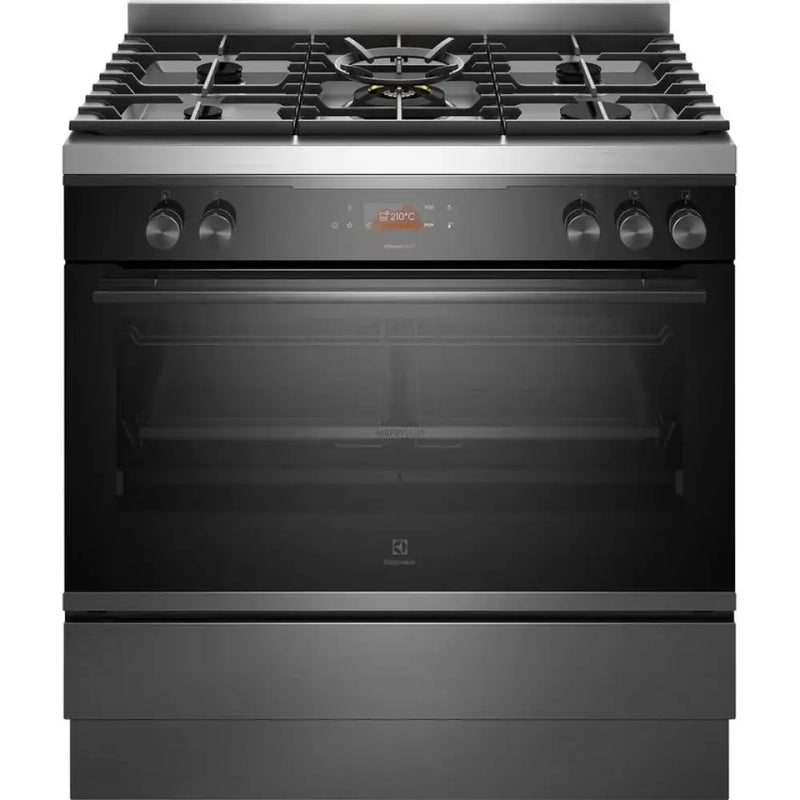 Electrolux Efep916Dse 90Cm Dark Stainless Steel Dual Fuel Freestanding Cooker Upright