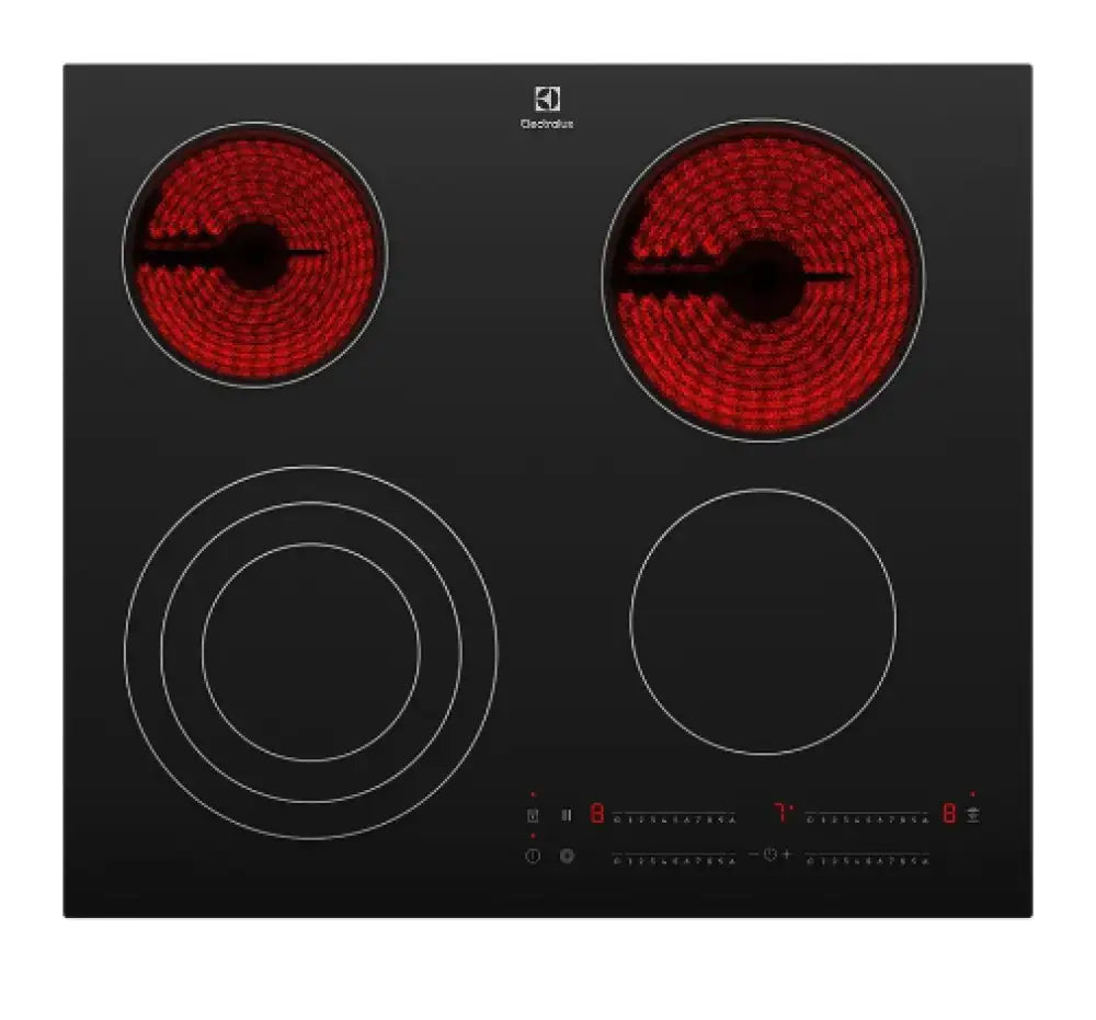 Electrolux Ehc644Be 60Cm Ultimatetaste 300 4 Zone Ceramic Cooktop