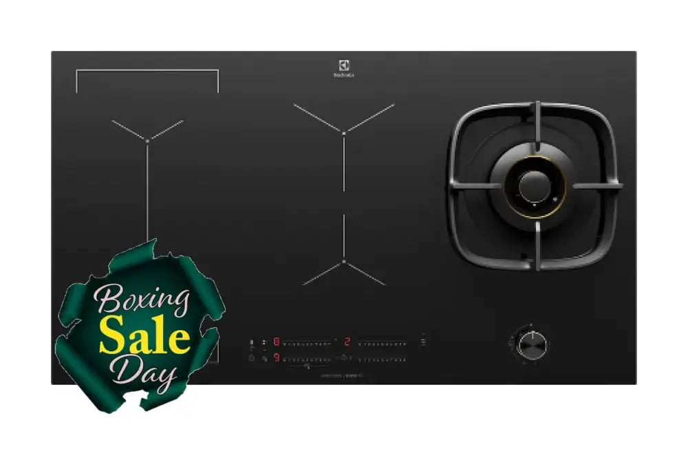 Electrolux Ehh957Be 90Cm Ultimatetaste 900 Hybrid Gas And Induction Cooktop