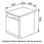 Emilia Edw63Ss Freestanding Dishwasher