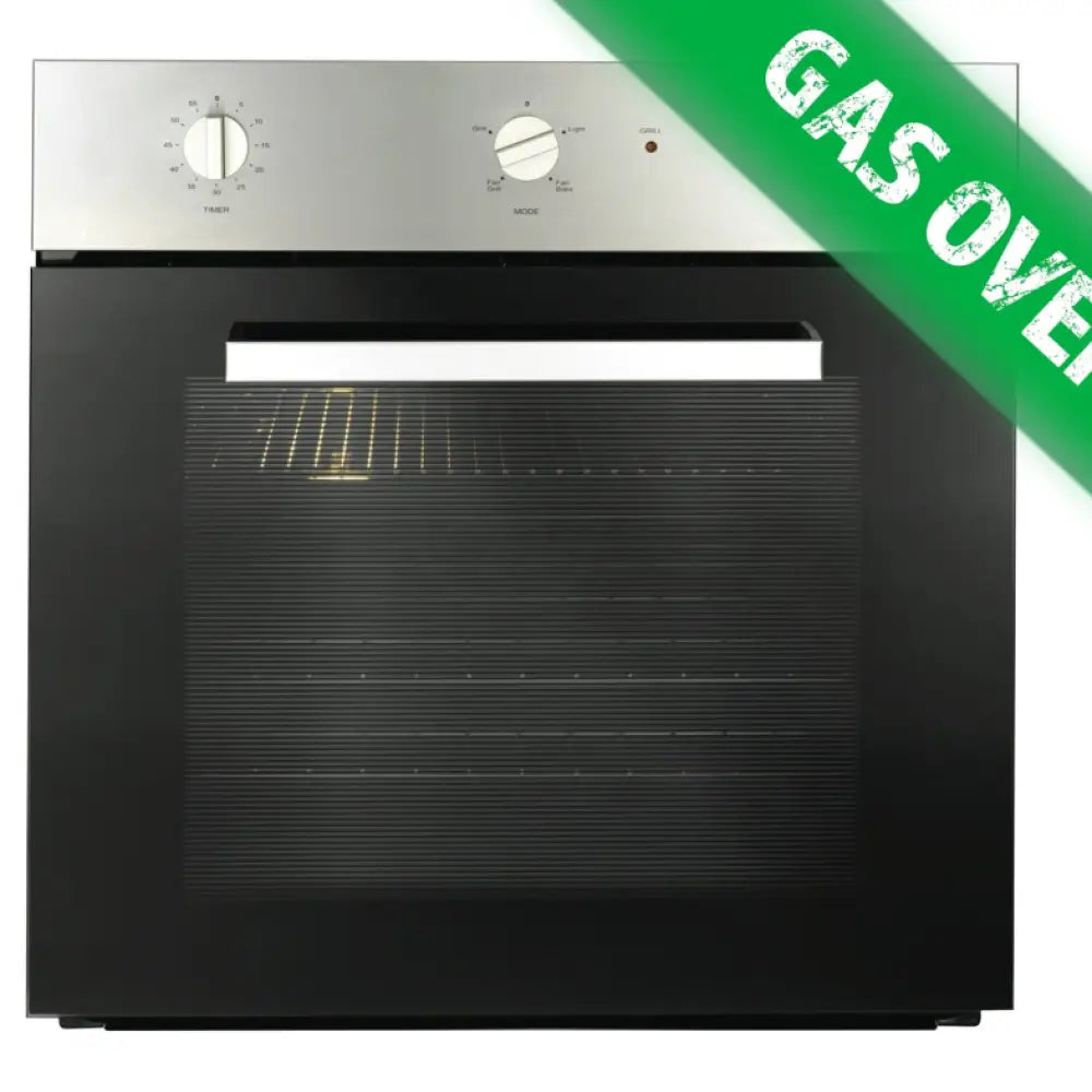 Emilia EMF61MVI 60cm Stainless Steel Gas Oven - Bargain Home Appliances