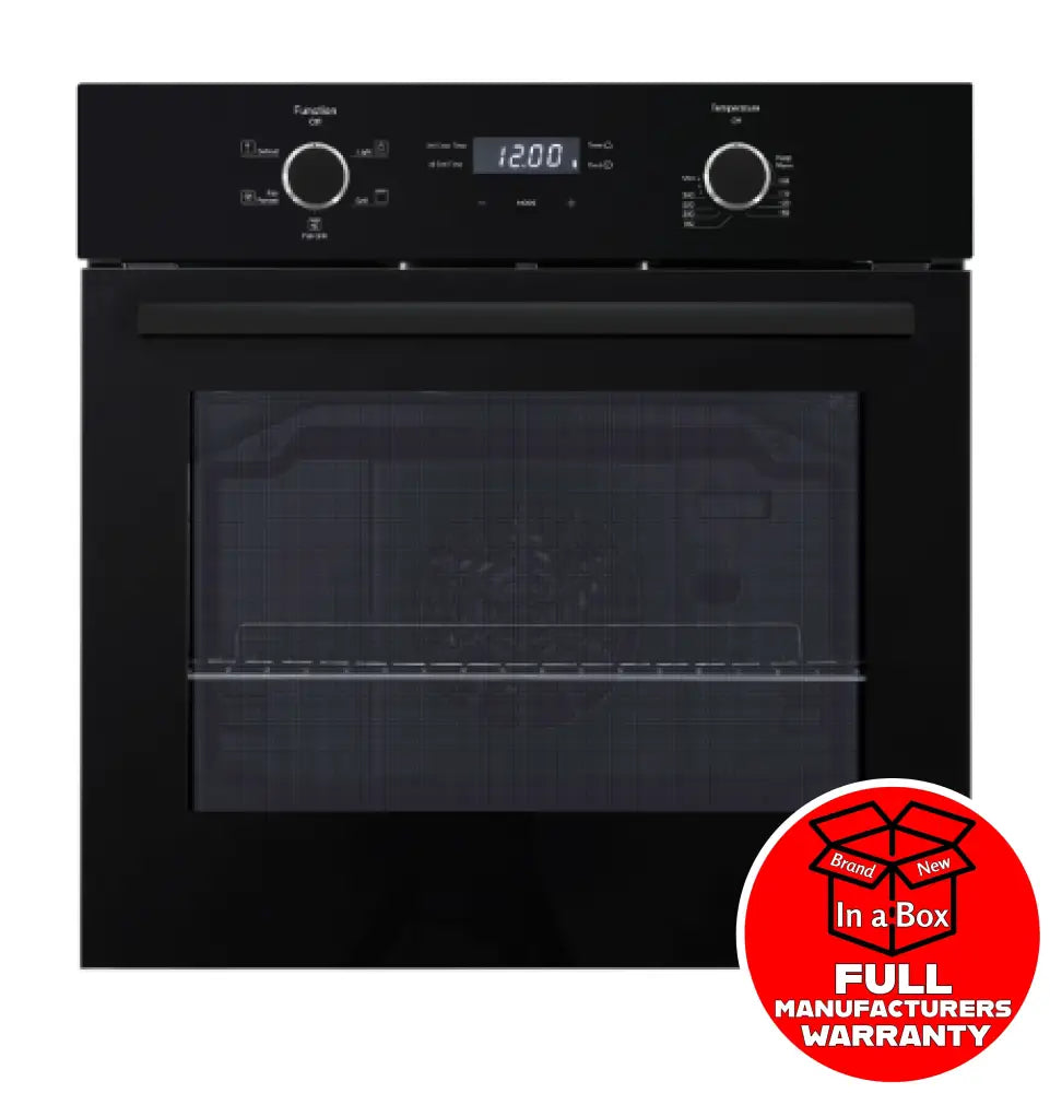 Emilia Emf65En 60Cm Black Electric Fan Forced Oven