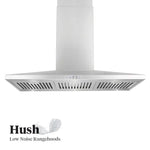 Emilia Emhush90C 90Cm Low Profile Stainless Steel Canopy Rangehood