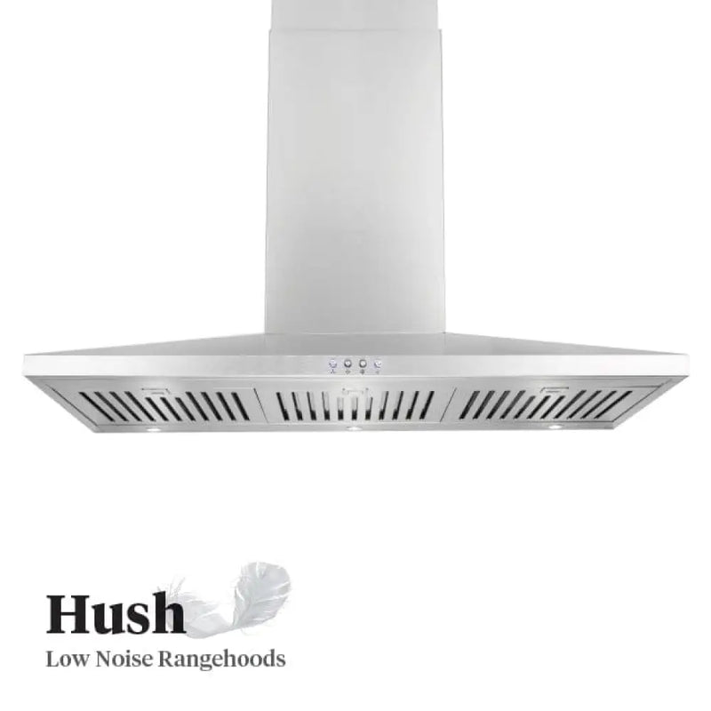 Emilia Emhush90C 90Cm Low Profile Stainless Steel Canopy Rangehood