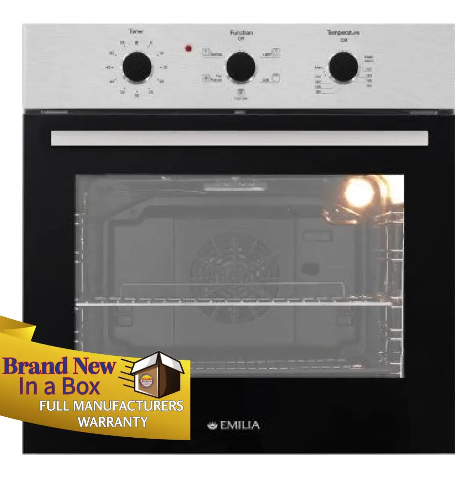 Emilia Emrent65E 60Cm Stainless Steel 9 Function Electric Oven