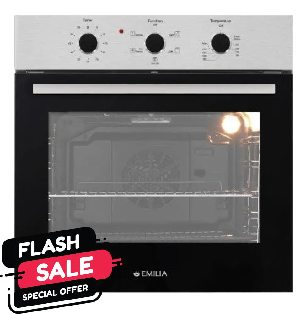 Emilia Emrent65E 60Cm Stainless Steel 9 Function Electric Oven