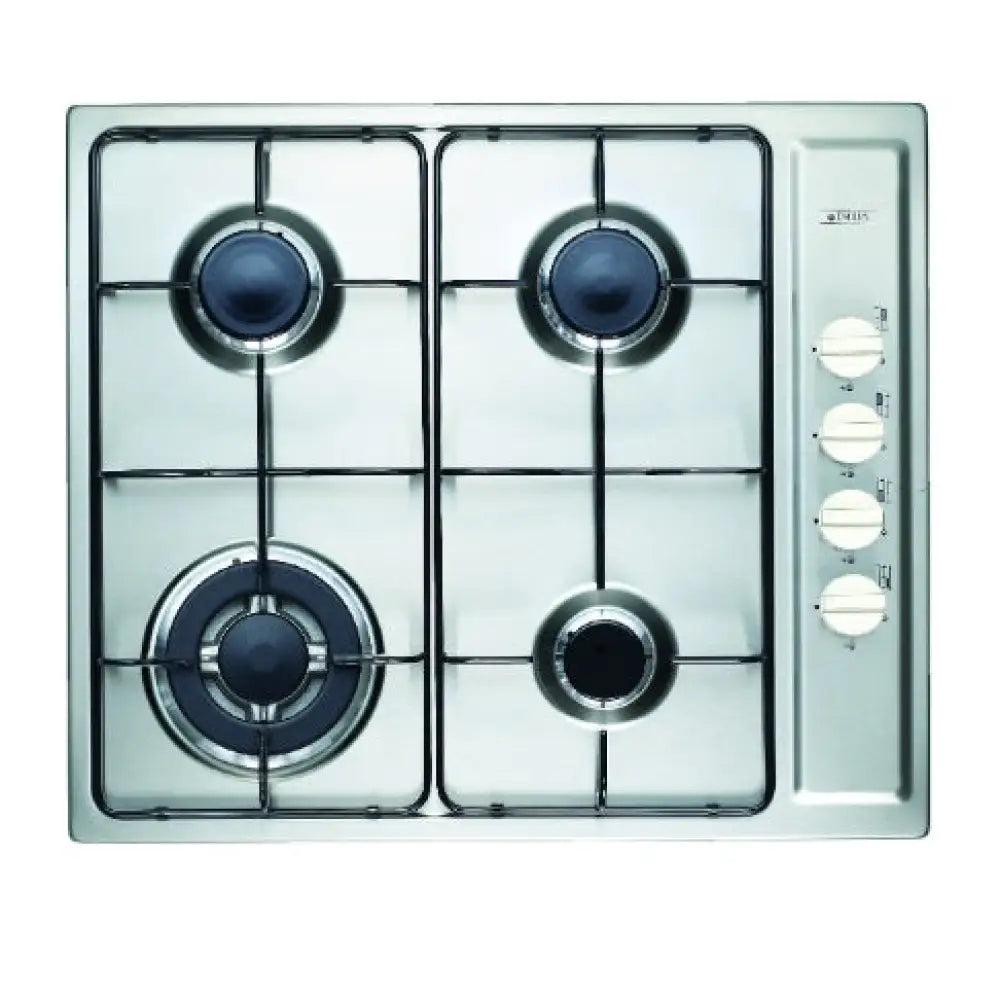Emilia Sec64Gwi 60Cm Stainless Steel Gas Cooktop With Wok Burner
