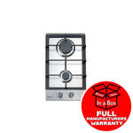 Euro Appliances Ect30Gx Gas Cooktop 2 Burner 300Mm