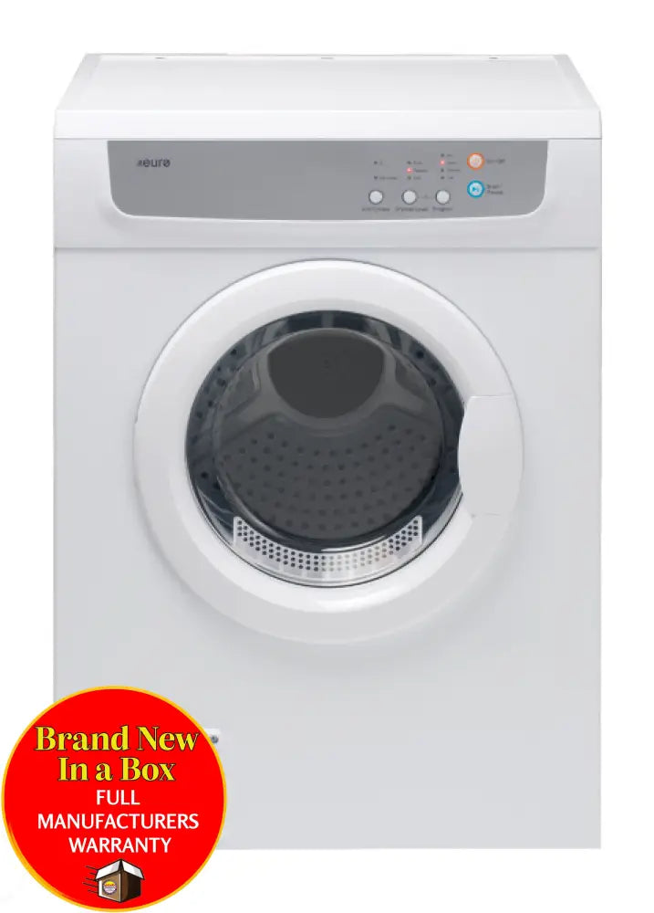 Euro E7Sdwh 7Kg Wall Mountable Sensor Clothes Dryer