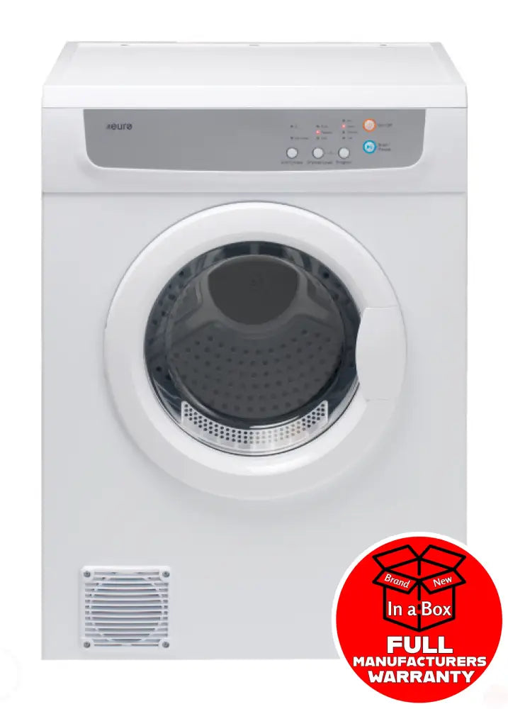 Euro E7Sdwh 7Kg Wall Mountable Sensor Clothes Dryer