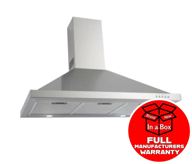 Euro Ea90Sx2 90Cm Stainless Steel Canopy Rangehood *