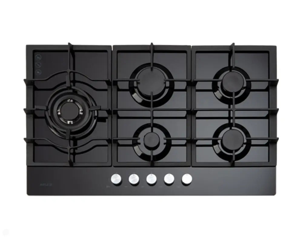 Euro Ect900Gbk2 90Cm Gas On Glass Cooktop