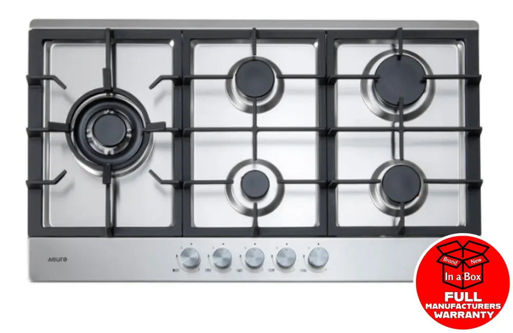 Euro Ect90G5X 90Cm Gas Cooktop