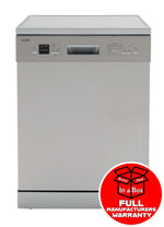 Euro Ed614Sx 60Cm Freestanding Dishwasher Stainless Steel