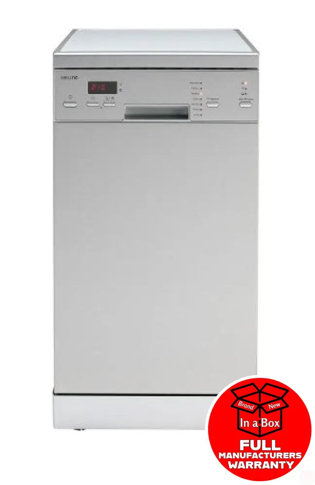 Euro Eds45Xs 45Cm Freestanding Dishwasher Silver