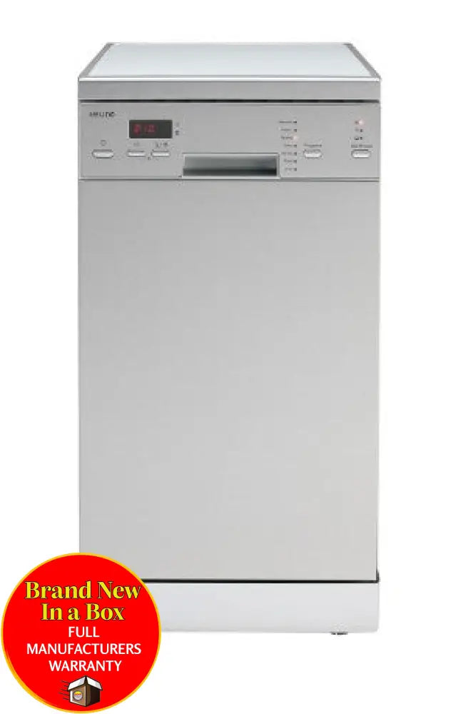 Euro Eds45Xs 45Cm Freestanding Dishwasher Silver