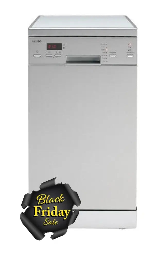 Euro Eds45Xs 45Cm Freestanding Dishwasher Silver