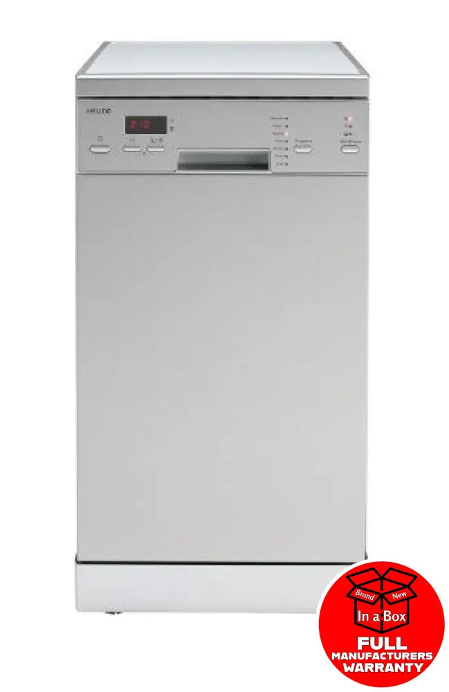 Euro Eds45Xs 45Cm Freestanding Dishwasher Silver