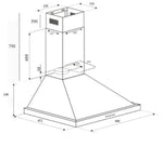 Euro Em60Csx 60Cm Stainless Steel Canopy Rangehood