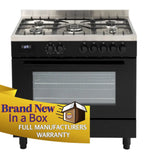 Euro Eo90Fsdpbl 90Cm Dual Freestanding Oven Upright