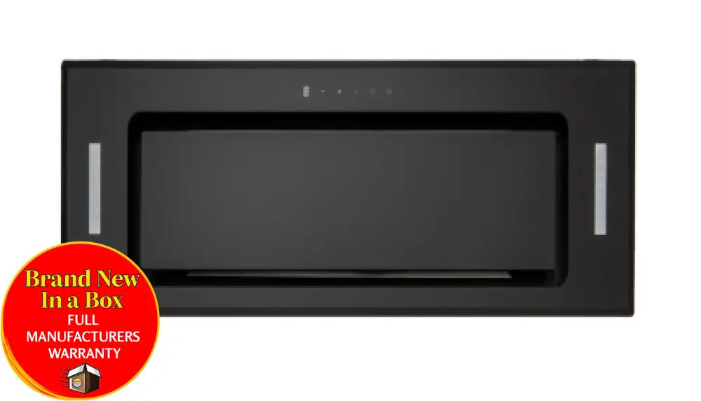 Euro Er52Umbg 52Cm Undermount Rangehood Black Glass