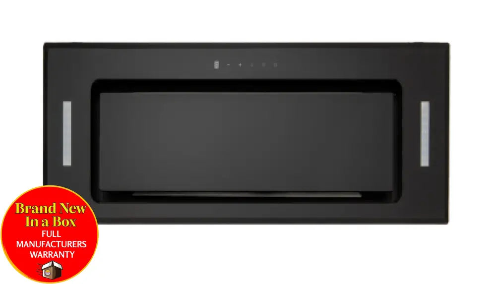 Euro Er52Umbg 52Cm Undermount Rangehood Black Glass