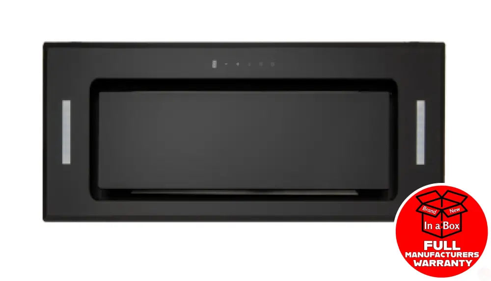 Euro Er52Umbg 52Cm Undermount Rangehood Black Glass