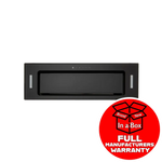 Euro Er90Umbg 90Cm Undermount Rangehood Black Glass