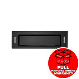 Euro Er90Umbg 90Cm Undermount Rangehood Black Glass