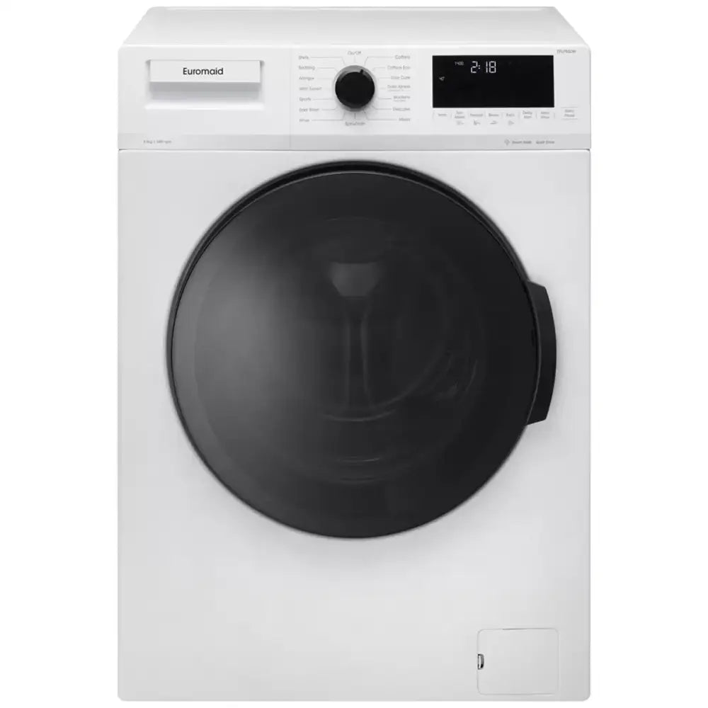 Euromaid Eflp1000W 10Kg Front Loader Washing Machine White