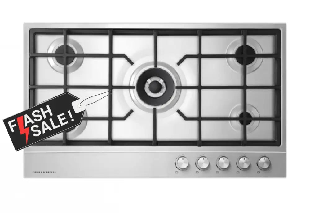 Fisher & Paykel Cg905Dx1 81444 90Cm Gas On Stainless Steel Cooktop