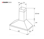 Glem Ck90Fp 90Cm Canopy Rangehood