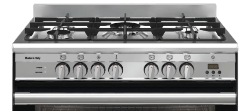 Glem Ga865Gen 800Mm Black Freestanding Dual Fuel Cooker Upright