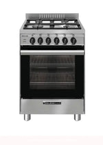 Glem Gb534Ge 53Cm Stainless Steel Freestanding Dual Fuel Cooker Upright