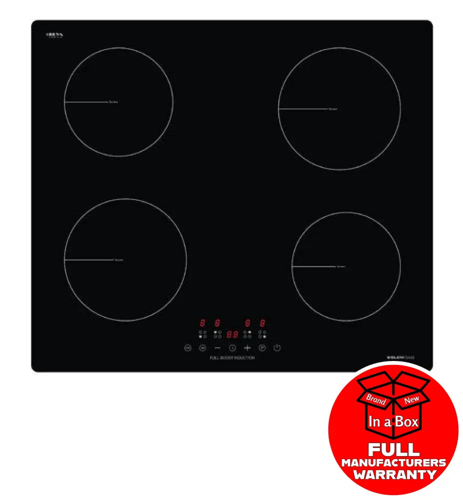 Glindbg Glem 60Cm 4 Zone Induction Cooktop With Full Boost Function *