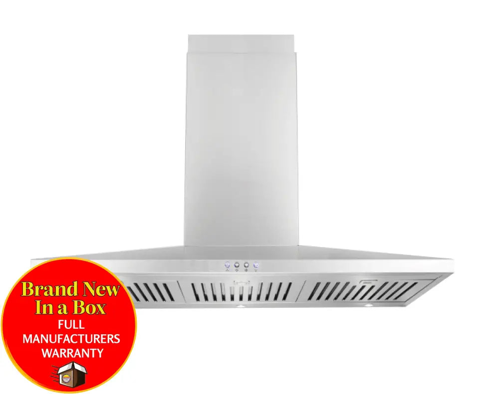 Glem Gqa90Sc 90Cm Slim Line Stainless Steel Canopy Rangehood