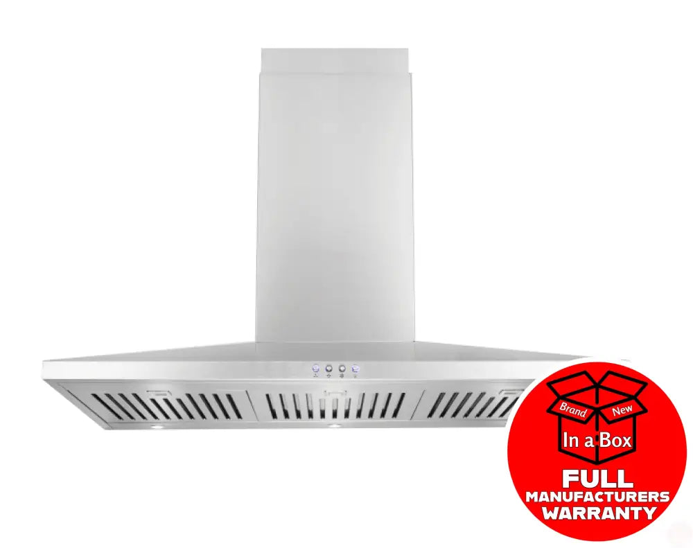 Glem Gqa90Sc 90Cm Slim Line Stainless Steel Canopy Rangehood