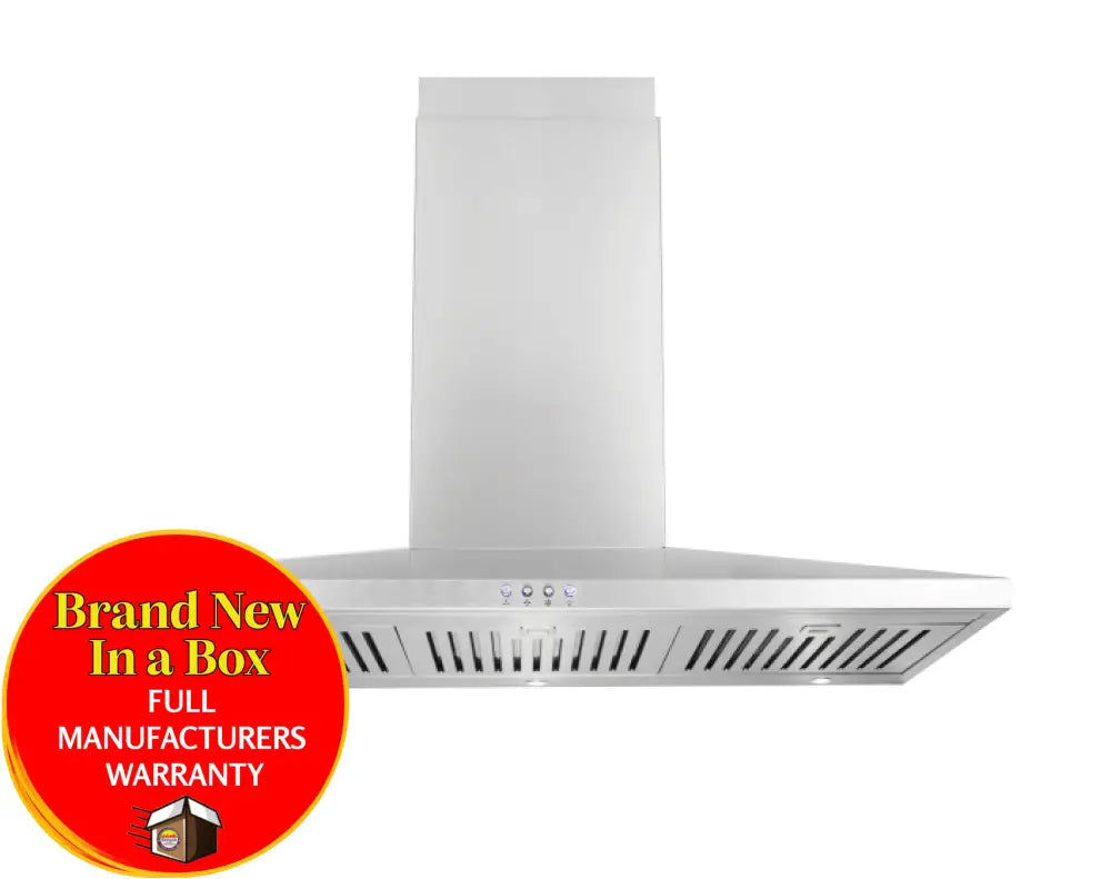 Glem Gqa90Sc 90Cm Slim Line Stainless Steel Canopy Rangehood