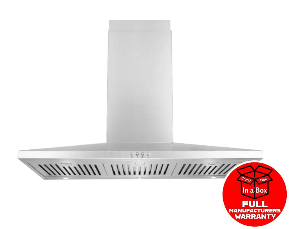 Glem Gqa90Sc 90Cm Slim Line Stainless Steel Canopy Rangehood