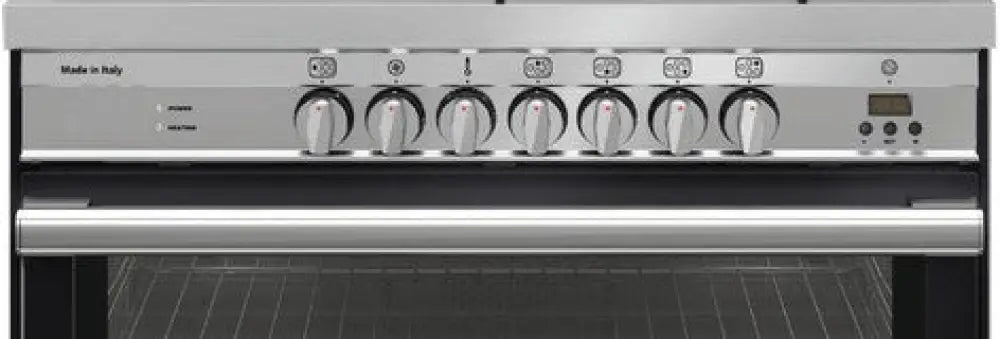 Glem Gas Gs965Gen Gloss Black 90Cm Dual Fuel Cooker Upright