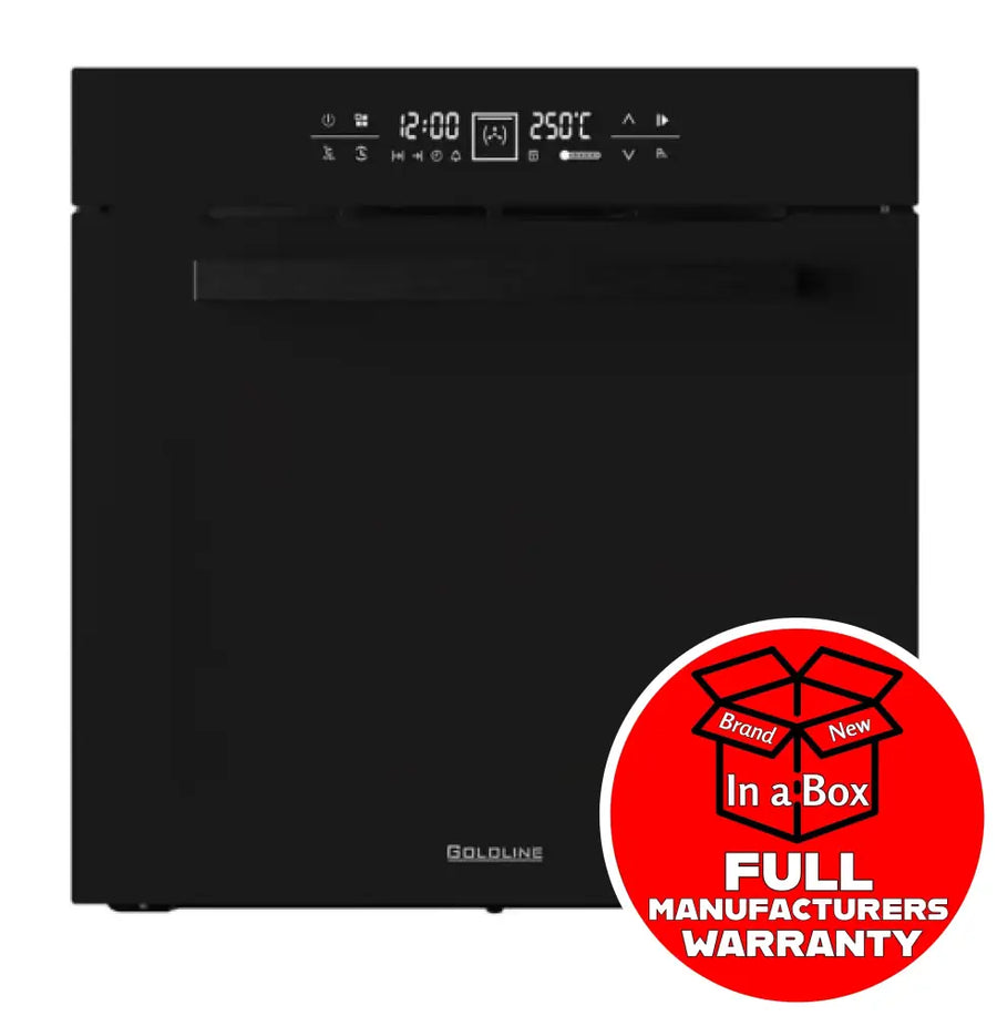 Goldline GL6015FBO 60cm Black Pyrolytic Built In Oven Oven