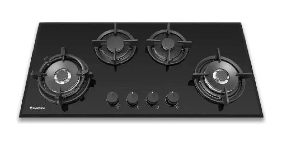 Goldline Sab4Glb Black Glass 93Cm Ng Gas Cooktop