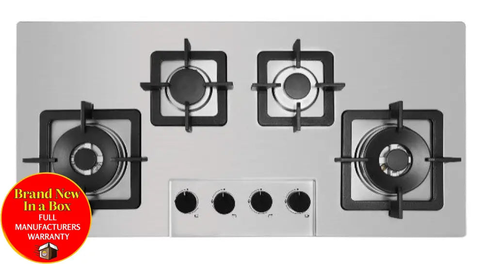 Goldline Sab4Glss Stainless Steel 93Cm Ng Gas Cooktop