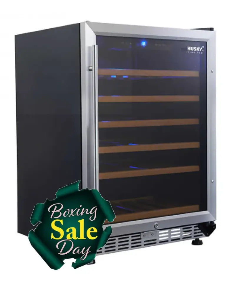 Husky Hus-Wc54S-Zy Vino Pro 154L Single Zone Wine Fridge In S/Steel